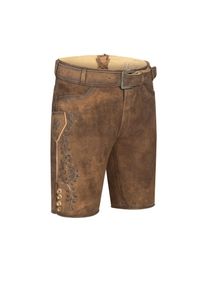 N&uuml;bler N&uuml;bler Trachtenlederhose &raquo;Lederhosen kurz Latz Obert&laquo; braun, Gr&ouml;&szlig;e 44