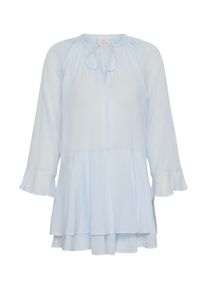 Kaffe Damer Tunika 'Flora' pastelbl&aring; St&oslash;rrelse XL