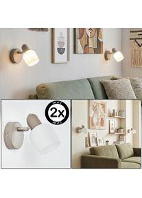 hofstein Sivol V&auml;gglampa, V&auml;ggspotlight Sandf&auml;rgad, 1-ljusk&auml;llor