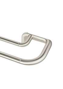 Umbra Vorhangstangenset, Nickelfarben, Metall, Kunststoff, 76-213 cm, Heimtextilien, Vorh&auml;nge, Vorhangstangen, Vorhangstangenset