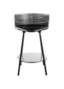 M&Ouml;BELIX M&ouml;belix , Schwarz Hochglanz , Metall , 84 cm , Freizeit im Garten, Griller, Holzkohlegriller