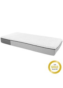 sembella , Grau, Wei&szlig; , Textil , H4 , F&uuml;llung: Polyester , 140x210 cm , Bezug abnehmbar/waschbar, optimale Bel&uuml;ftung, antibakteriell, Bezug rundum abnehmbar, Matratzenklasse Gold , Schlafzimmer, Matratzen, Latexmatratzen