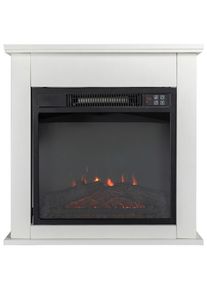 M&Ouml;BELIX M&ouml;belix , Wei&szlig; , Metall, Kunststoff , 24x62.5x62.5 cm , Fernbedienung, &Uuml;berhitzungsschutz , Kamine, Elektrokamine