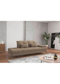 Sit & More Sit & More , Hellbraun , Textil , 231x90x122 cm , Goldenes M, Oeko-Tex&reg; Standard 100, Made in Europe, DGM-Klimapakt , R&uuml;cken echt, Armteil rechts , Wohnzimmer, Sofas & Couches, Relaxliegen & R&eacute;cami&egrave;ren