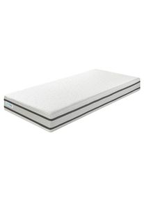 Primatex , Wei&szlig; , Textil , H3 + H4 , 140x200 cm , ISO 9001, Made in EU, Oeko-Tex&reg; Standard 100 , Bezug abnehmbar/waschbar, f&uuml;r Hausstauballergiker geeignet, optimale Bel&uuml;ftung, f&uuml;r verstellbare Lattenroste geeignet, atmungsaktiv, schadstoffgepr&uuml;ft, antibakteriell, Massagewirkung, Bezug rundum abnehmbar ,