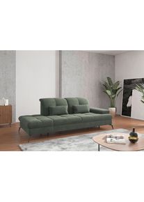 Sit & More Sit & More , Gr&uuml;n , Textil , 231x90x122 cm , Goldenes M, Oeko-Tex&reg; Standard 100, Made in Europe, DGM-Klimapakt , R&uuml;cken echt, Armteil rechts , Wohnzimmer, Sofas & Couches, Relaxliegen & R&eacute;cami&egrave;ren