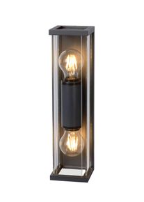 Lucide CLAIRE MINI Zewnętrzny kinkiet Czarny, 2-punktowe