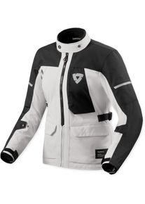 Revit Convergent H2O, veste textile imperm&eacute;able pour femmes , couleur: Gris Clair/Noir , taille: 46