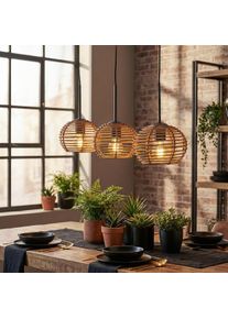 hofstein Mulstrand Lampa wisząca, Lampa wisząca Brązowy, 3-punktowe