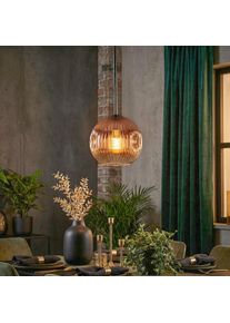 hofstein Ripoll Lampa wisząca, Lampa wisząca Przezroczysty, W kolorze miedzi, 1-punktowy
