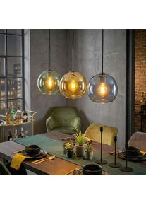 hofstein Koyoto Lampa wisząca, Kula świetlna, Lampa wisząca Niebeieski, Złoty, Zielony, 3-punktowe