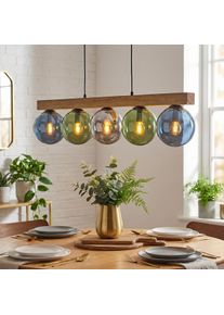 hofstein Gastor Lampa wisząca, Kula świetlna, Lampa wisząca Ecru, Czarny, 5-punktowe