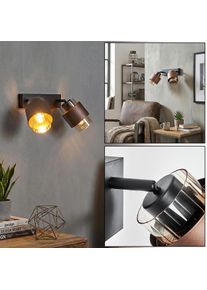 hofstein Traak Lampa ścienna, Spot ścienny Czarny, 2-punktowe