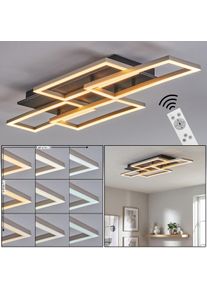 hofstein Kelar Lampa sufitowa LED Antracytowy, Czarny, 1-punktowy, Zdalne sterowanie