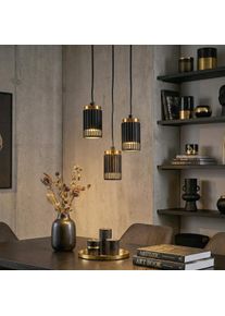 hofstein Fenik Lampa wisząca, Lampa wisząca, Lampa wiszącego klastra Czarny, 3-punktowe