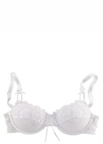 Lascana Dames Beugelbeha in wit ,maat 85E, Witt, 82% Polyamide, 12% Polyester, 6% Elastan
