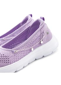 Lascana Dames Sneaker in lila ,maat 37, Witt, 100% Textiel