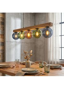 hofstein Gastor Lampa wisząca, Kula świetlna, Lampa wisząca Ecru, Czarny, 5-punktowe