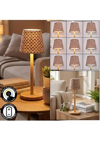 hofstein Salgadinho Zewnętrzna lampa stołowa, Lampa stołowa LED Ecru, 1-punktowy