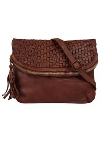 Samantha Look, Damen, Umh&auml;ngetasche echt Leder, Made in Italy, cognac, B/H/T: 32 cm x 25 cm x 4 cm onesize, Breite 32 cm x H&ouml;he 25 cm x Tiefe 4 cm