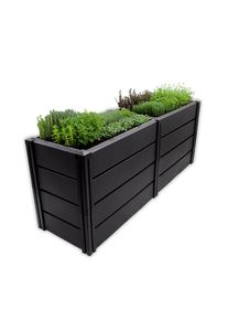 KHW, Hochbeet &raquo;Demeter XL - schmal&laquo; BxTxH: 158x44x61 cm, Anthrazit, Polypropylen,