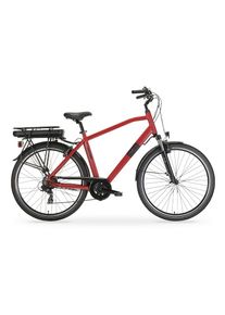 MBM, &raquo;Elektro-Citybike RHEA MAN 28 Zoll, rot&laquo;, beige,