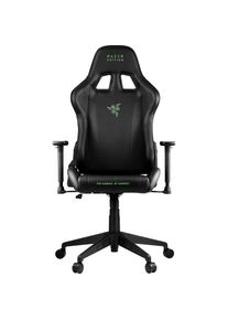 Razer, Gaming-Stuhl &raquo;Tarok Essentials by Zen, PU Kunstleder&laquo; () 3D-Armlehnen, Lendenkissen und Kopfkissen, bis 130kg, Schwarz, schwarz, Kunstleder, 