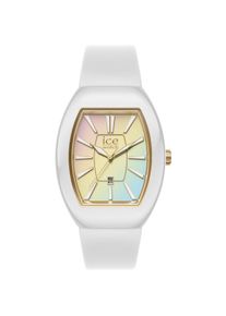 Ice Watch ice-watch, Damen, Quarzuhr &raquo;ICE boliday - Dome - Small - 3H + Date&laquo; Armbanduhr, Damenuhr, analog, Silikonarmband, Datum, wei&szlig;, Modische Armbanduhr f&uuml;r