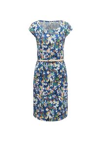 Ragwear, Damen, Shirtkleid &raquo;Sommerkleid Lilithe YOUMODO&laquo;, Indigo Blue26, L - N-Gr, Bequemes Kurzarm Kleid mit stylischem Alloverprint