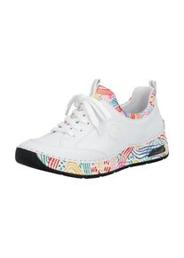 Rieker Trampki niskie dla kobiet nefryt / pomarańczowoczerwony / biały Rozmiar 38