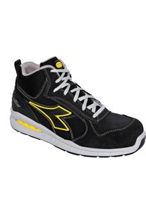 Diadora Utility Run Net AB Mid S3S, safety boots unisex , color: Black , size: 47 EU