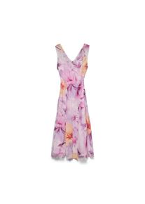 V&eacute;ro Moda Vero Moda, Damen, Maxikleid &raquo;VMSADIE SL CUTLINE ANKLE DRESS EXP&laquo; Polyester, Pink Lavender AOP:ORCHID AOP, S - N-Gr, K&ouml;chellanges Kleid von Vero Moda