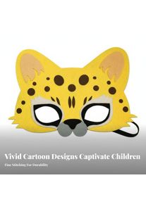 Cartoon Creature Halfface Covering Performance Accessory Creature Face Covering Set Easy to Wear No DIY Required for Children