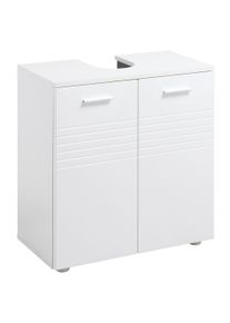 kleankin Pedestal Under Sink Cabinet: Bathroom Vanity Storage Cupboard with Adjustable Shelf, White Colour | Aosom Ireland