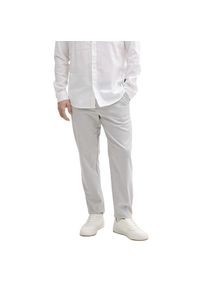 Tom Tailor Denim, Herren, Chinohose mit G&uuml;rtel, grey white mini houndstooth, 31 - L&auml;nge 34, Chino Hose von Tom Tailor Denim