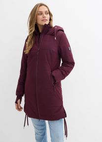 bonprix Wasserabweisender Steppmantel, braun, Gr.48, Wasserabweisender Wintermantel mit Rei&szlig;verschlusstaschen