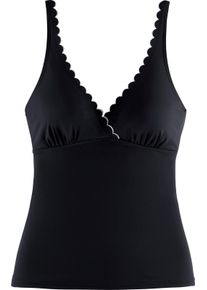 Lascana Damen B&uuml;gel-Tankini-Top in schwarz-wei&szlig; ,Gr&ouml;&szlig;e 38D, Witt, 84% Polyamid, 16% Elasthan