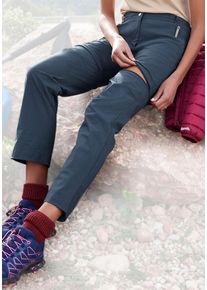 active by Lascana Trekkinghose LASCANA ACTIVE, Damen, Gr. 46, N-Gr, blau (navy), Web, Obermaterial: 95% Polyamid, 5% Elasthan, unifarben, Hosen Trekkinghose, mit Zip-off Beinen, Topseller