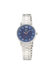 Solaruhr ETT, silber (silberfarben, blau), Armbanduhren, Damen, silberfarben, Solaruhr, Armbanduhr, Damenuhr, Partneruhr, Edelstahlarmband