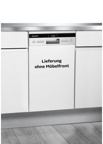 Hanseatic teilintegrierbarer Geschirrsp&uuml;ler "HGTI4582C10T7736ES", Energieeffizienz: C, silber (silberfarben), B:44,8cm H:81,5cm T:57cm, Geschirrsp&uuml;ler, teilintegriert, mit 8 Programmen, mit Besteckschublade, teilintegrierbarer Geschirrsp&uuml;ler, Topseller