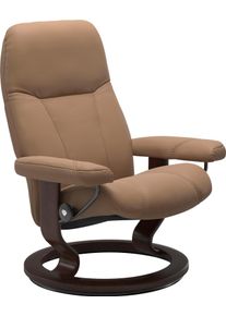 Relaxsessel stressless "Consul", braun (latte batick), B:72cm H:94cm T:70cm, Leder BATICK: BATICK ist ein leicht korrigiertes, durchgef&auml;rbtes und genarbtes M&ouml;belleder, bei dem die meisten Unebenheiten und Spuren in der Regel entfernt wurden.;Leder PALOMA: PALOMA ist ein durchgef&auml;rbtes Semianilin-M&ouml;belleder mit nat&uuml;rlicher Narbung.;ROHLEDER Stoff Q2 FARON: Ein fester zuverl&auml;ssiger Boucl&eacute; mit einem 
