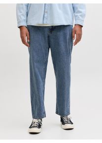 Jack & Jones PlusSize Relax-fit-Jeans "JJICHRIS JJORIGINAL SQ 7", Herren, Gr. 44 (5XL), L&auml;nge 32, blau (blau denim), Denim/Jeans, Obermaterial: 100% Baumwolle, JACK & JONES PLUSSIZE, unifarben, bequem lang, Jeans Relax-fit-Jeans, mit Five-Pocket-Design