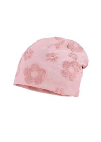 Beanie MaxiMo, Baby, Gr. 53, dogwood, Jersey, Obermaterial: 80% Baumwolle, 20% Polyester, M&uuml;tzen Beanie, Rosa, Blume, Jersey, M&auml;dchen, Kleinkind