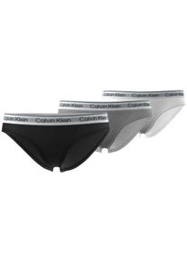 Brasilslip "3PK BIKINI", M&auml;dchen, Gr. 128/134, 3 Stk., 3er sortiert, Jersey, Obermaterial: 95% Baumwolle, 5% Elasthan, Calvin Klein Underwear, k&ouml;rpernah, Unterhosen Brasilslip, mit Logobund, Topseller