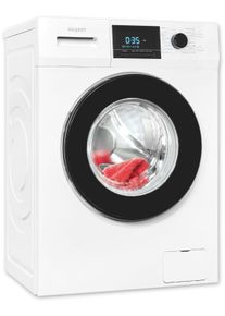 Exquisit Waschmaschine "WA9214-340A", Energieeffizienz: A, wei&szlig;, B:60cm H:85cm T:56cm, Waschmaschinen, AquaStop-Vollwasserschutz, Trommelreinigung f&uuml;r sauberen Innenraum, Waschmaschine
