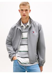 Blouson Tommy Jeans "TJM ESSENTIAL", Herren, Gr. S, grau (gravel grau), Web, Obermaterial: 100% Polyester, normal, elastischer Bund, Jacken Blouson