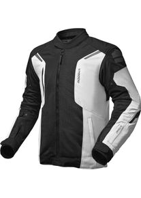 Modeka, Motorradjacke, Khao Air II Textiljacke Schwarz / Hellgrau XL (Herren, XL)