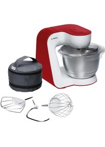 Bosch Hausger&auml;te Serie 4 MUM54R00, K&uuml;chenmaschine, Weiss, Rot