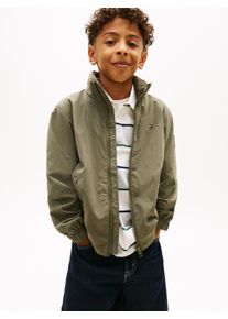 Outdoorjacke Tommy Hilfiger "ESSENTIAL JACKET", Jungen, Gr. 6 (116), gr&uuml;n (battle gr&uuml;n), Web, Obermaterial: 100% Nylon, unifarben, regular fit normal, elastischer Bund, Jacken Outdoorjacke, Kinder bis 16 Jahre, regular fit, mit Kapuze