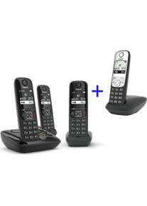Gigaset AS690A Trio, Telefon, Schwarz